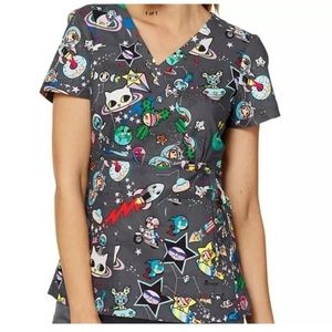 Scrub Top Space Theme by Tokidoki